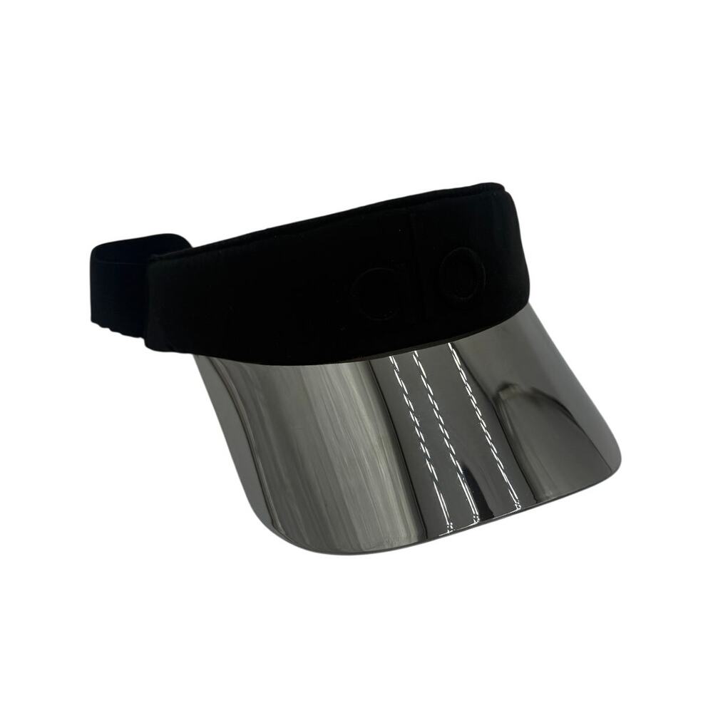 ALO Yoga Solar Airlift Visor Hat Black Holographic Tennis Golf OS